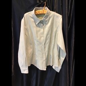 Gray Suede look Jacket Shirt.